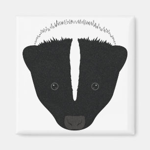 Skunk Ansikte Magnet