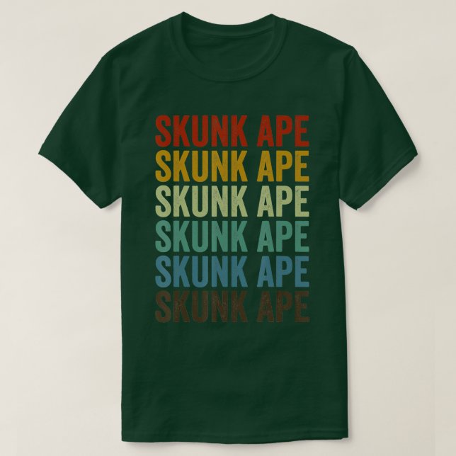 Skunk ape Stink Ape Myakka Retro T Shirt (Design framsida)