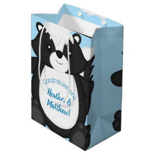 Skunk Baby Shower Blue