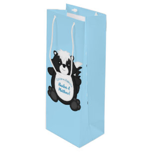 Skunk Baby Shower Blue