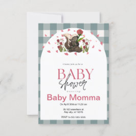 Skunk Baby Shower-inbjudan Inbjudningar