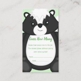 Skunk Baby Shower Woodland Animals Tilläggskort