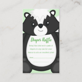 Skunk Baby Shower Woodland Animals Tilläggskort