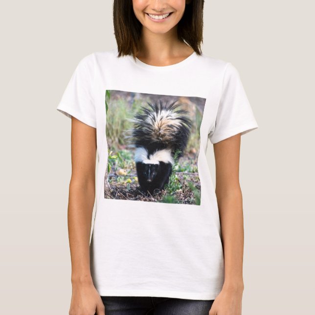 Skunk Black and White T Shirt (Framsida)