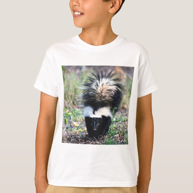 Skunk Black and White T Shirt (Framsida)