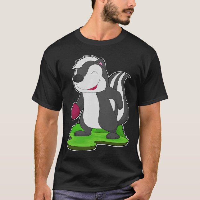 Skunk Bowling Bowling ball T Shirt (Framsida)