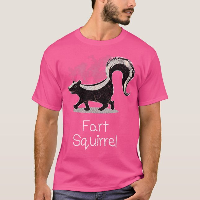 Skunk Funny Felong Animal Namn Skunk Fart Squirrel T Shirt (Framsida)