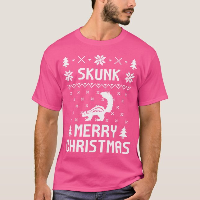 Skunk Jul - Äkta jul T Shirt (Framsida)