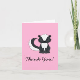 Skunk Kid Cute Woodland Tack Stationär Anteckningskort
