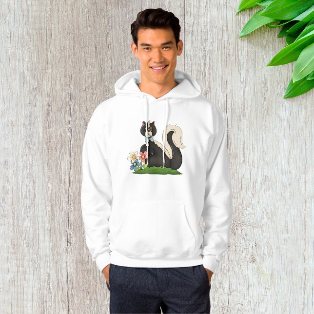 Skunk med blommor hoodie (Skapare uppladdad)