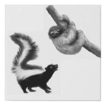 Skunk och Slothdesign av Leslie Harlow