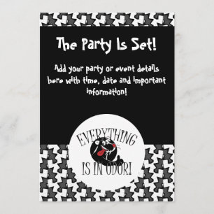 Skunk Party Inbjudningar