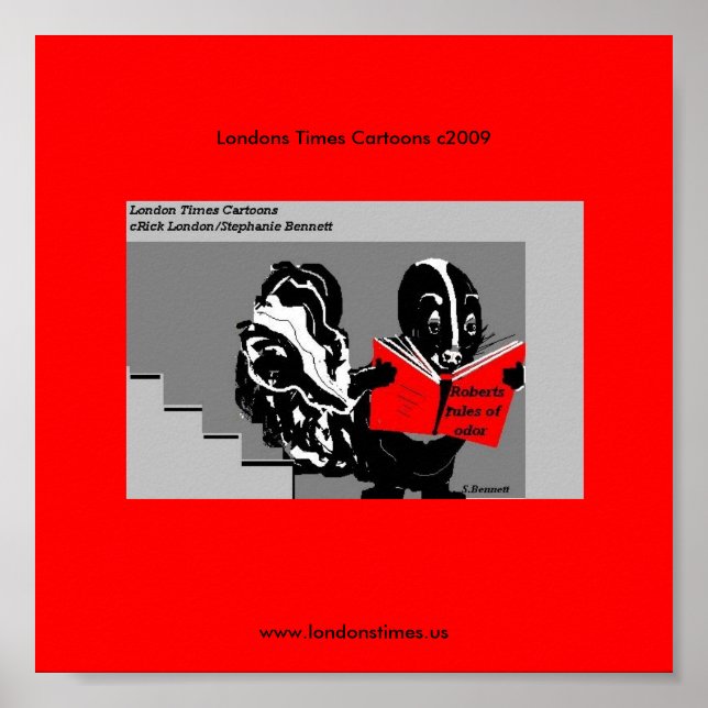 Skunk Regler av Odor LUNNUNDON Times Poster (Framsidan)