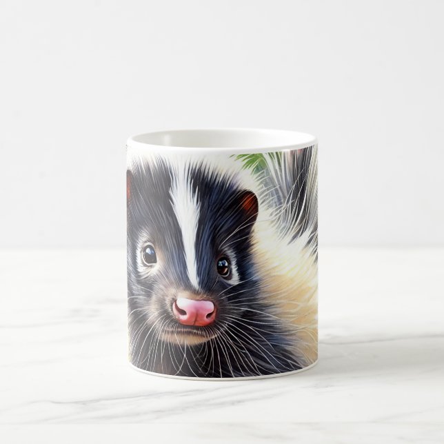 Skunk Serenity 310824AREF119 - Watercolor Kaffemugg (Center)