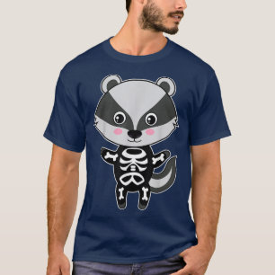 Skunk Skeleton Xray Costume Cute Easy Animal Hallo T Shirt