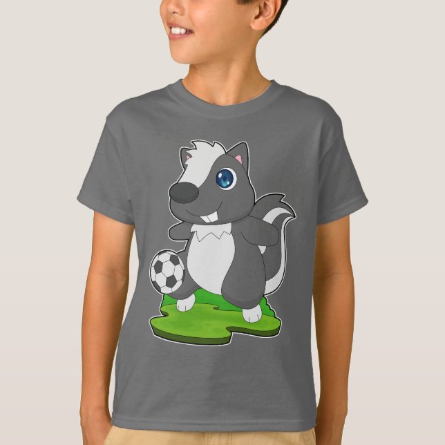 Skunk Soccer-spelare T Shirt (Framsida)