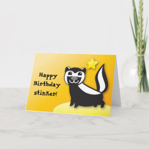 SkUNK söt Kawaii-leende Kort