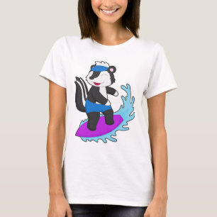 Skunk Surfing Surfbräda Sommar T Shirt