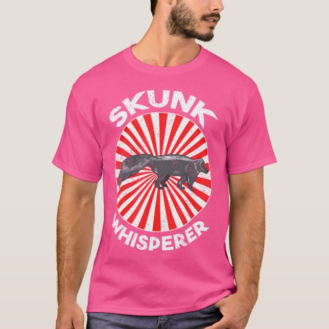 Skunk Whisperer Funny Zoo Keeper Idea Skunk T Shirt (Framsida)