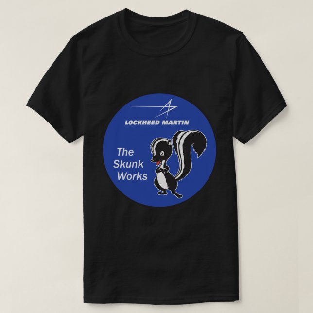 Skunk Works - Blue Roundel Patch - Clean Stil T Shirt (Design framsida)