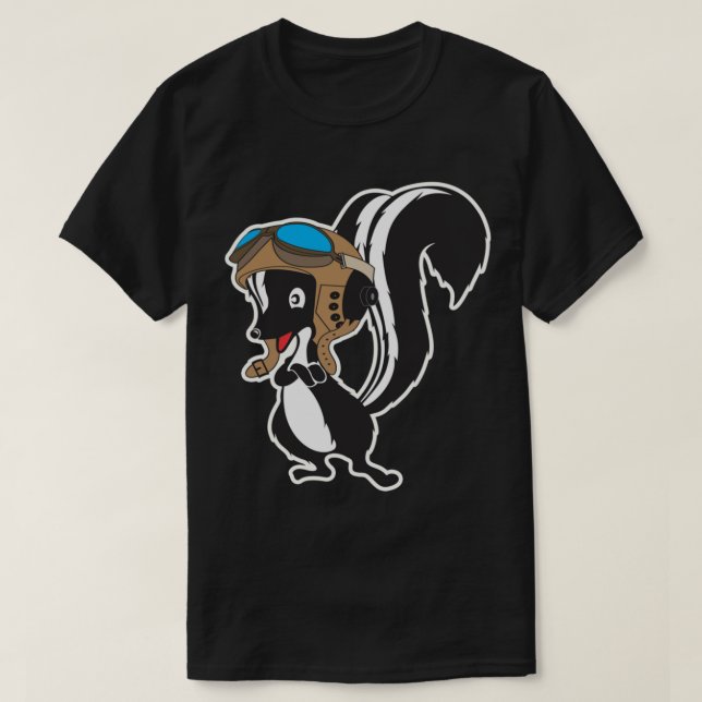 Skunk Works Pilot Patch - Clean Stil T Shirt (Design framsida)