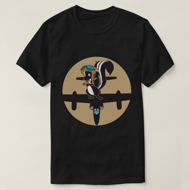Skunk Works - U-2 Roundel Patch - Clean Stil T Shirt (Design framsida)