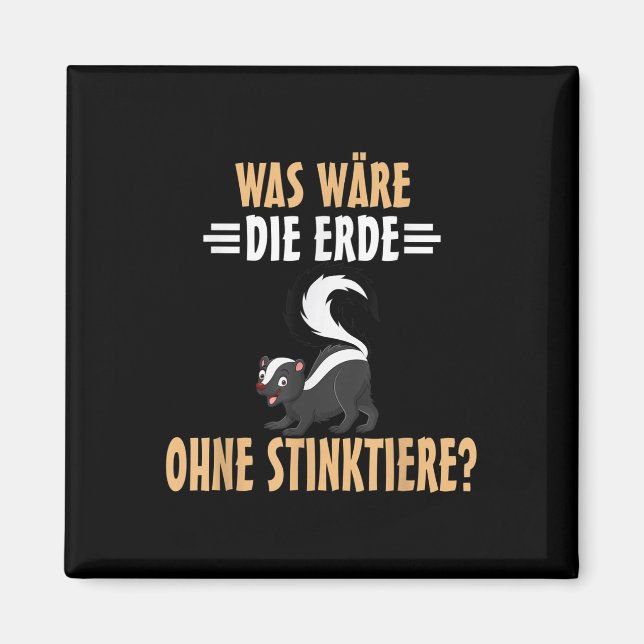 Skunkar för miljöskydd  magnet (Framsidan)
