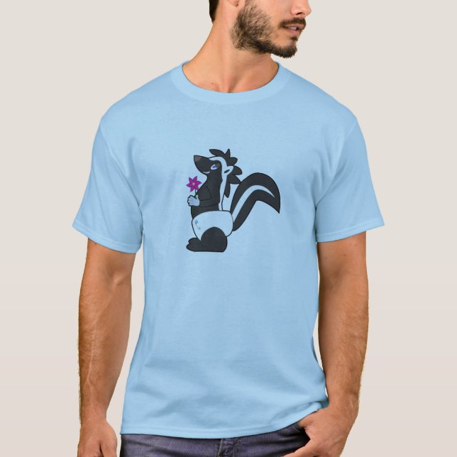 Skunkdude manar T-tröja - blått T-shirt (Framsida)