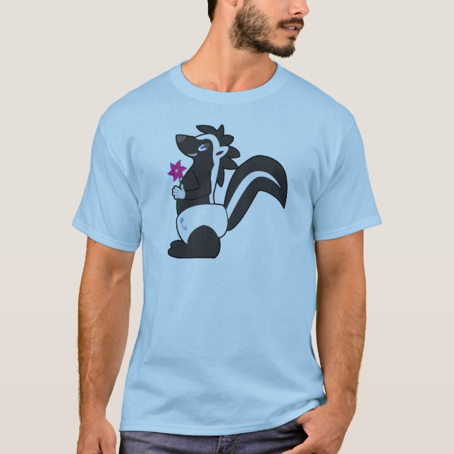 Skunkdude manar T-tröja - stort tryck Tee Shirt (Framsida)