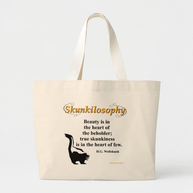 Skunkilosofy: sann skunkiness, stor väska (Framsidan)