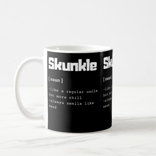 Skunkna ogräs kaffemugg (Vänster)