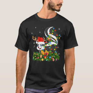 Skunks Animal Lover Reindeer Santa Hat Skunks Chri T Shirt
