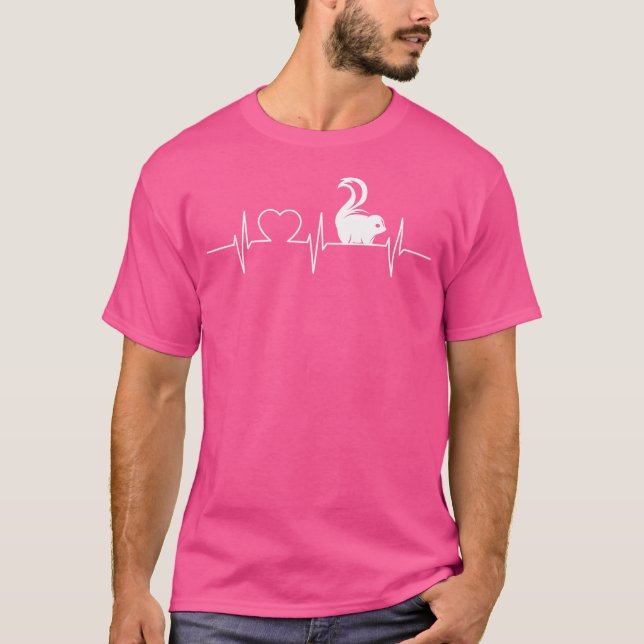 Skunks Coola-pulsslag med en kunk T Shirt (Framsida)