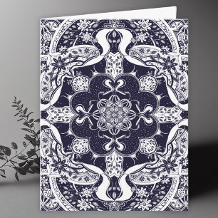 Skunks Mandala Art Blank Tack Kort