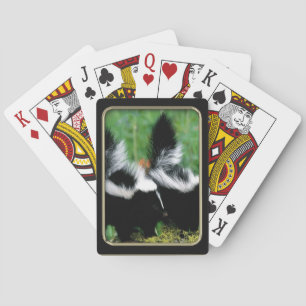 Skunks Photo Art-spelkort Casinokort