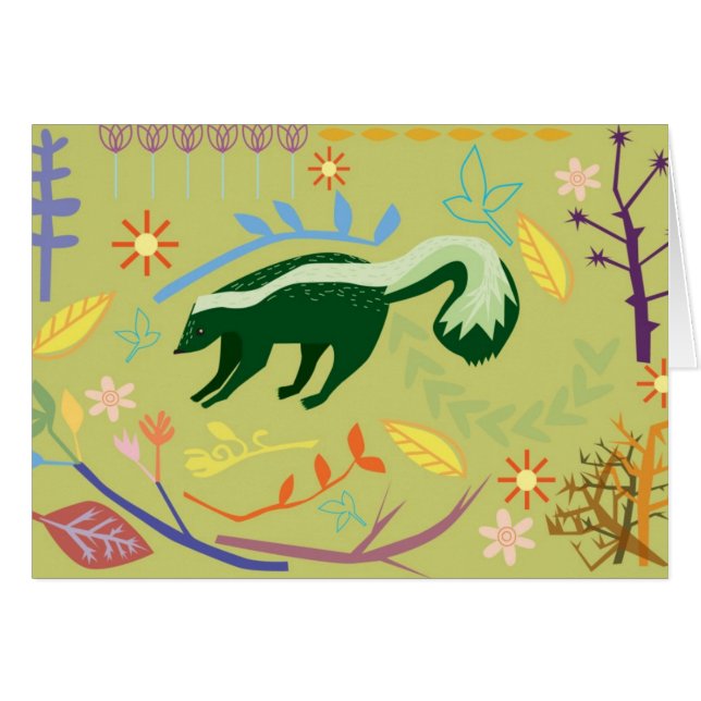 skunky underland hälsningskort (Framsidan Horizontal)