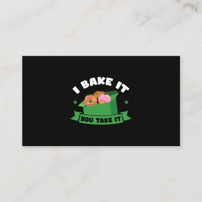 Skupe- och köksförsäljare som säljer cookie 4 visitkort (Framsida)