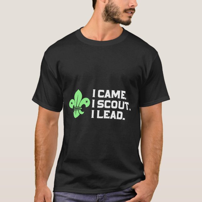 Skupledare som scouterar loppur de lis t shirt (Framsida)