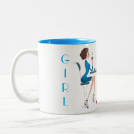 SKUPPA QUEEN-SAMLING 2-TON COFFEE MUGG