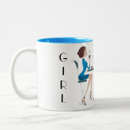 SKUPPA QUEEN-SAMLING 2-TON COFFEE MUGG