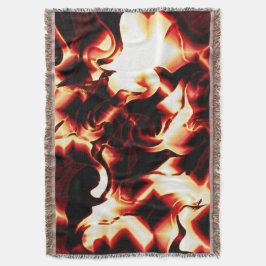 Skuren eldgard på mörk bakgrund filt