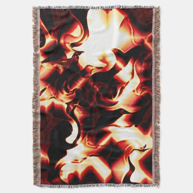 Skuren eldgard på mörk bakgrund filt (Framsidan Vertikal)