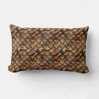 Skuren läder lumbarkudde