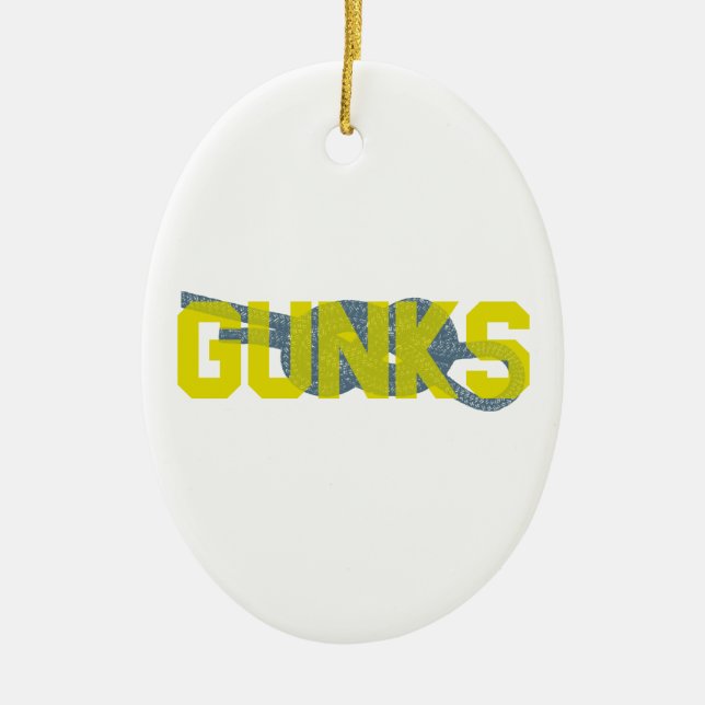 Skurgungor som klättrar julgransprydnad keramik (Framsidan)