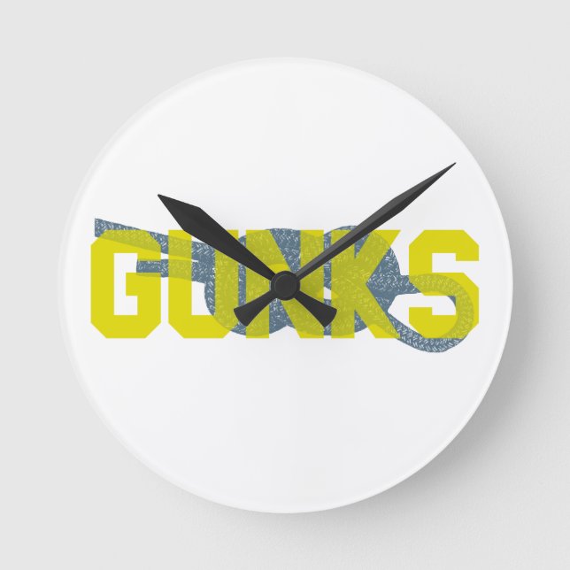 Skurgungor som klättrar rund klocka (Framsida)