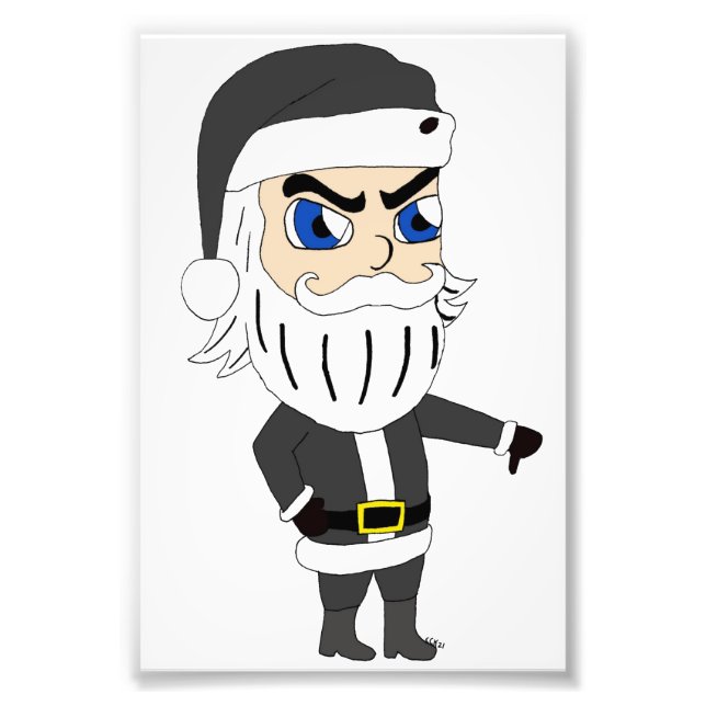 skurk jultomten fototryck (Framsidan)