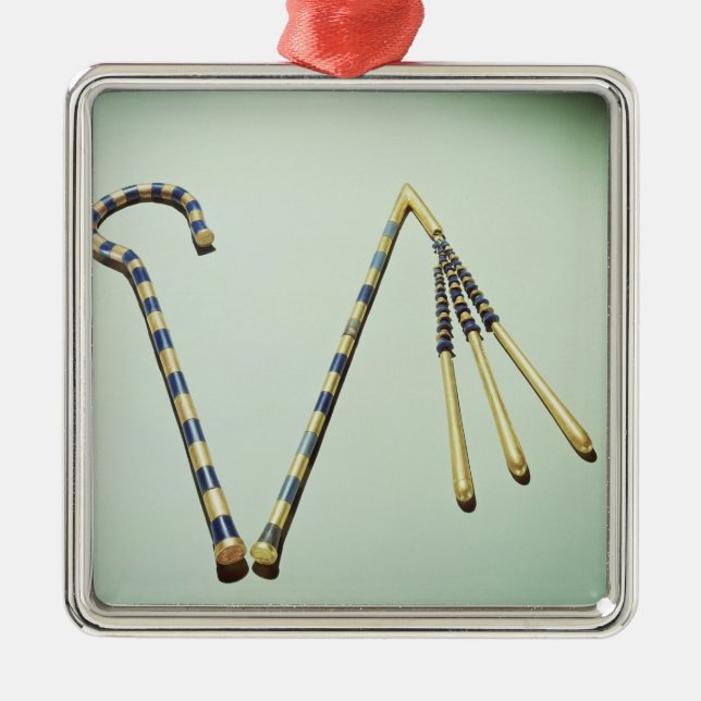 Skurk och flail, från graven av Tutankhamun Julgransprydnad Metall (Framsidan)