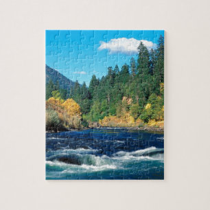 Skurk- Siskiyou för flod skog Oregon Pussel