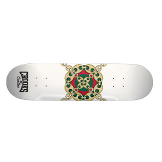 Skurkar & slotttjurögat anknyter (vit) mini skateboard bräda 18,5 cm
