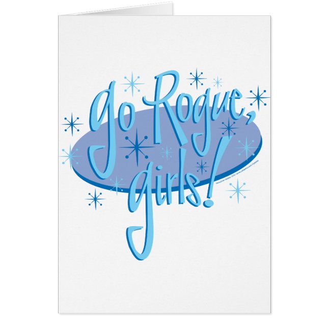 skurkflickor hälsningskort (Framsidan)